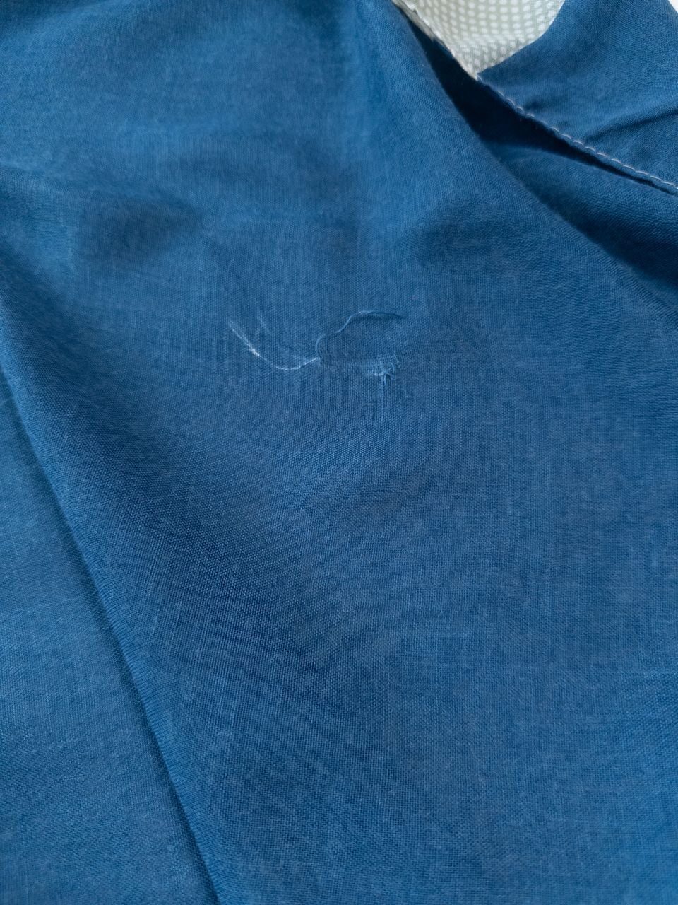 Шарф-палантин легкий цвет мятный/синий размер 110х160 см Catbalou (имеется незначительная затяжка)
