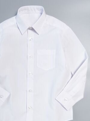 Рубашка для мальчика на пуговицах цвет белый на рост 98-104 см George