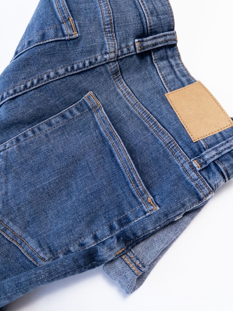 Джинсовые шорты стрейчевые цвет синий размер EUR 36 (rus 42) H&M