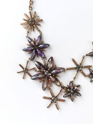 Ожерелье цепь с камнями в виде цветов Parfois