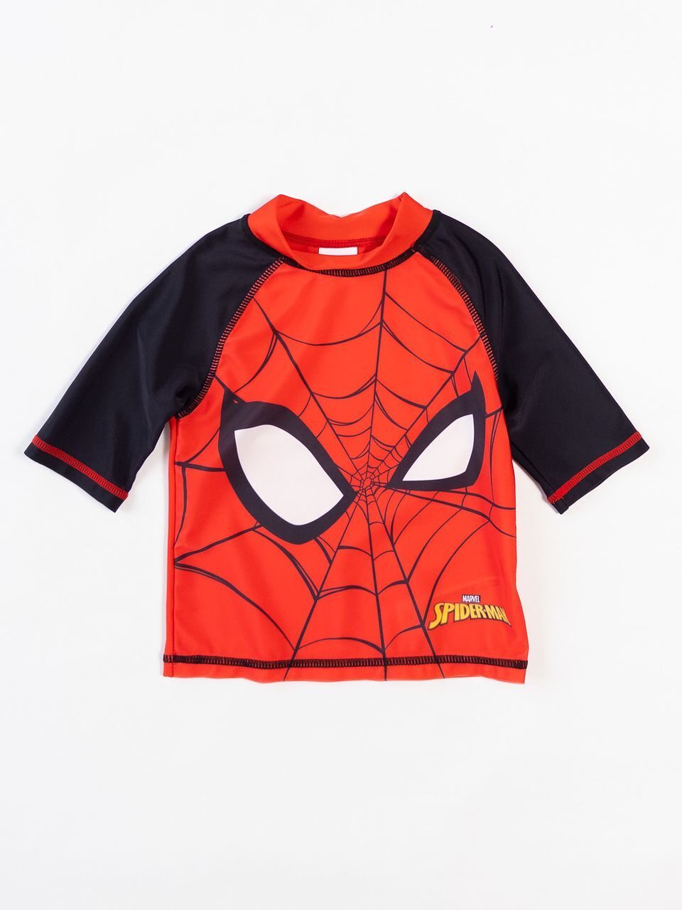 Майка купальная для мальчика цвет красный/черный принт Spiderman на рост 104 см 3-4 года Primark
