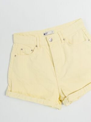 Шорты джинсовые цвет светло-желтый размер EUR 34 (rus 40) Gina Tricot