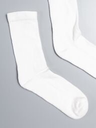 Носки хлопковые с махровой стопой цвет белый длина стопы 18-20 см размер обуви 29-31 H&M