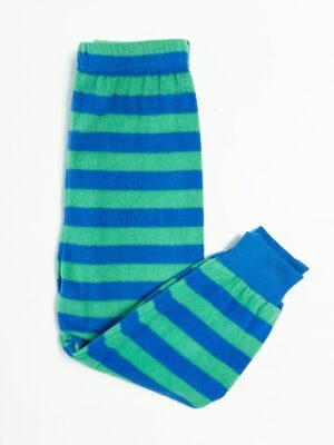 Брюки флисовые для мальчика цвет зеленый/синий/полоска на рост 98 см Primark