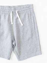 Шорты с начесом мужские с утягивающим шнурком в поясе/карманами цвет светло-серый размер S H&M