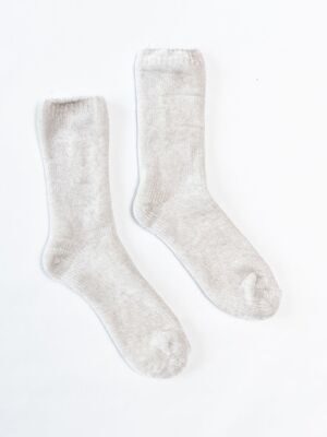 Носки плюшевые цвет бежевый длина стопы 24-26 см размер обуви 39-42 H&M
