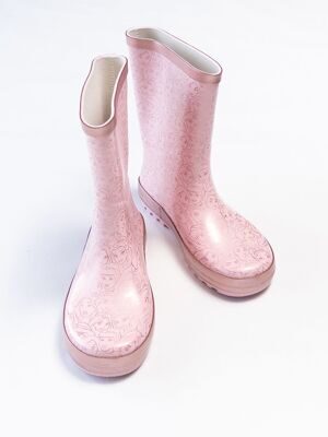 Сапоги резиновые для девочки цвет розовый принт Disney размер обуви 34 длина стельки 21.5 см TU