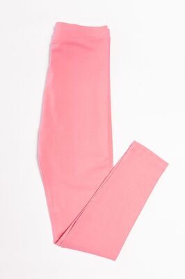 Леггинсы для девочки хлопковые цвет розовый на рост 140 см 10 лет TU