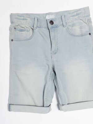 Шорты джинсовые Regular для мальчика размер XXS (38rus) KIABI (имеются незначительные загрязнения)