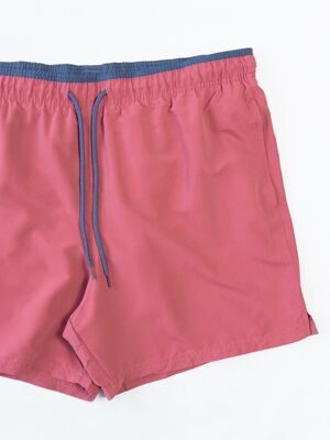 Шорты мужские пляжные с утягивающим шнурком в поясе/карманами цвет лососевый размер XXL Livergy