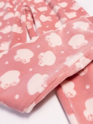Брюки велюровые с легким начесом для девочки цвет розовый принт Мишки на рост 110-116 см George