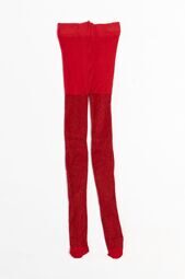 Колготки капроновые для девочки с люрексной нитью цвет красный на рост 104 см 3-4 года George