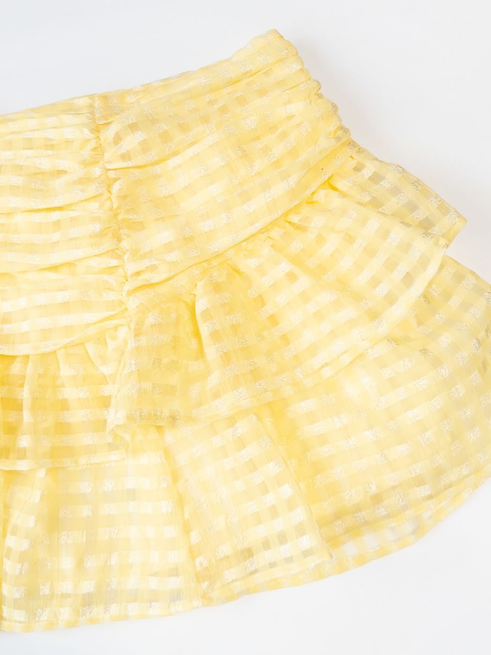 Юбка из фатина на подкладке желтого цвета размер EUR XS (rus 42-44) Gina Tricot