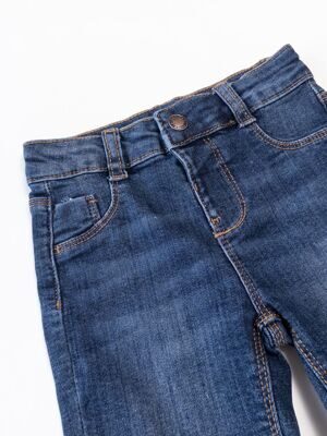 Шорты джинсовые для мальчика застежка пуговица с карманами цвет синий рост 80 см Primark