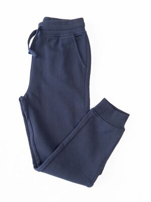 Брюки спортивные трикотажные для девочки с утягивающим шнурком в поясе/карманами цвет темно-синий рост 134 см OVS