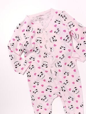 Слип для девочки цвет розовый с принтом панды 80 см 9-12 мес. Sinsay