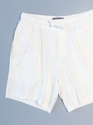 Шорты хлопковые мужские с утягивающим шнурком в поясе с карманами  цвет молочный размер XS Primark