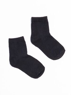 Носки хлопковые для девочки цвет черный длина стопы 14-16 размер обуви 23-25 OVS