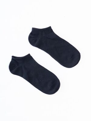 Носки хлопковые короткие цвет черный длина стопы 20-22 см размер обуви 32-34 H&M