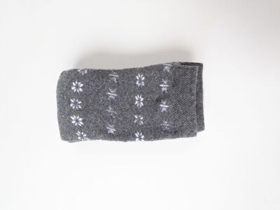 Носки махровые цвет темно-серый с принтом снежинки 35-38 (22-24 см) lupilu