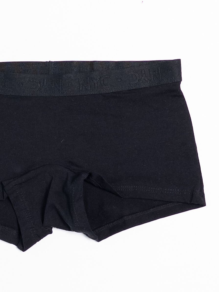 Трусы-шорты хлопковые для девочки цвет черный с текстовым принтом рост 152 см H&M