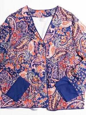 Рубашка домашняя женская цвет синий/узор размер EUR 40/42 (rus 46-48) Primark