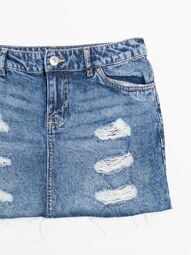 Юбка джинсовая женская застежка молния/пуговица с карманами размер EUR 34 ( rus 40) H&M