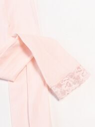 Леггинсы капроновые для девочки с кружевом цвет розовый рост 110 см Primark *требуется стирка