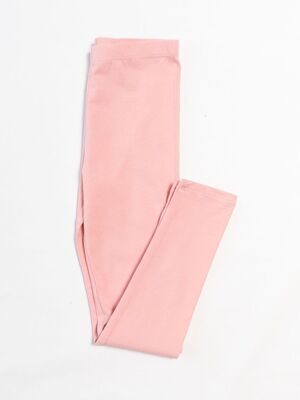 Леггинсы из мягкого хлопкового трикотажа с эластичной резинкой на талии цвет Светло-розовый для девочки на рост  134 см H&M