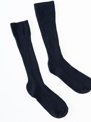 Гольфы хлопковые длинные цвет черный длина стопы 20-22 см размер обуви 32-34 H&M