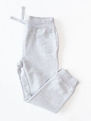 Брюки трикотажные для девочки с утягивающим шнурком в поясе/карманами цвет серый рост 110 см OVS