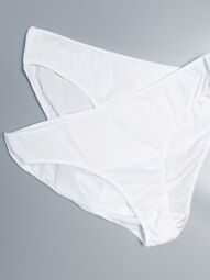 Трусы женские бикини комплект из 2 шт хлопковые цвет белый размер EUR 42/44 (rus 48-50) Primark