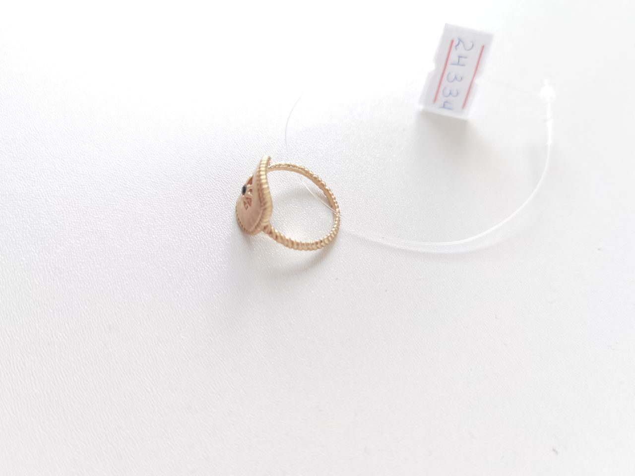 Кольцо женское с камнем d 17.5 мм цвет золотистый Numph