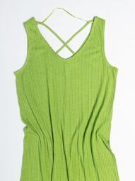 Платье длинное трикотажное цвет зеленый размер EUR S (rus 42-44) b.young