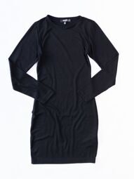 Платье приталенное тонкое цвет черный размер EUR 36 (rus 42) MISSGUIDED
