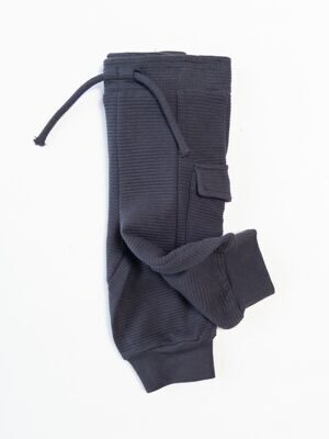 Брюки-джоггеры из рельефной ткани для мальчика с карманами цвет темно-синий рост 68 см Primark