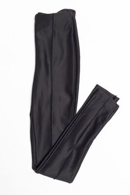 Брюки женские трикотажные в поясе резинка, разрезы на потайной молнии внизу штанин цвет черный размер EUR XS (rus 40) H&M
