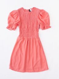 Платье легкое со сборками на подкладке цвет розовый размер EUR XS (rus 38-40) H&M