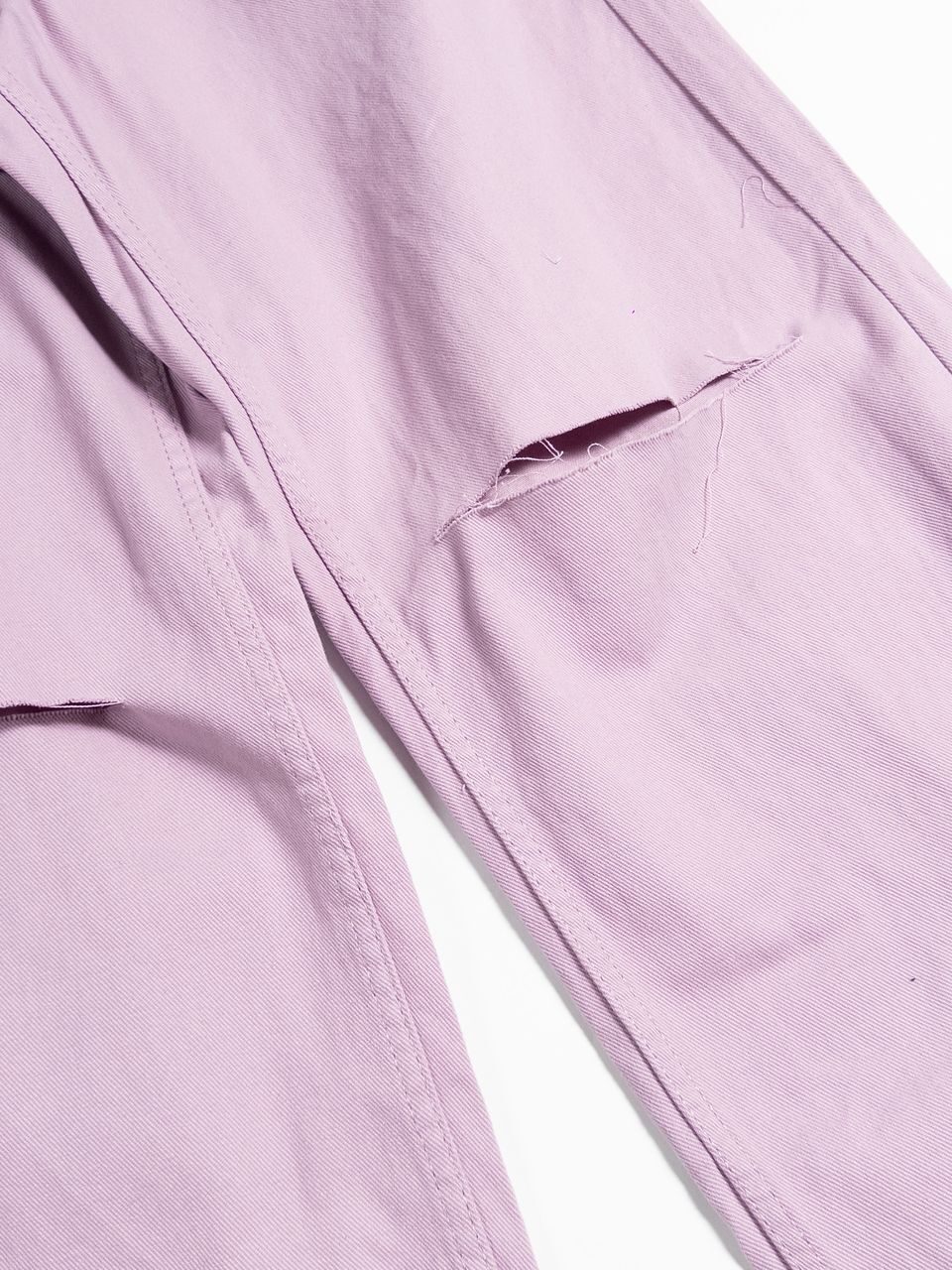 Мешковатые джинсы с высокой талией цвет светло-фиолетовый размер EUR 42 (rus 48) H&M