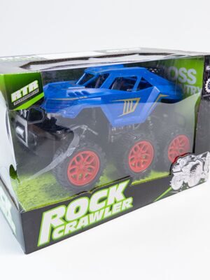 Rock crawleг гоночная машинка на трех шасси, шипованные шины  цвет синий (Для детей от 3 лет)