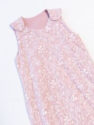 Спальный мешок на тонком синтепоне застежка молния/кнопки цвет розовый принт цветы  рост 68-80 см  Primark