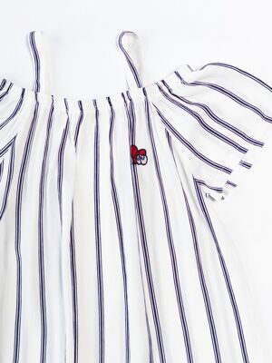 Блуза из вискозы для девочки цвет белый/синий с принтом рост 170-176 см C&A