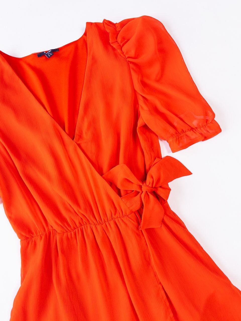 Платье легкое на подкладке цвет морковный размер EUR 34 (rus 40) KIABI
