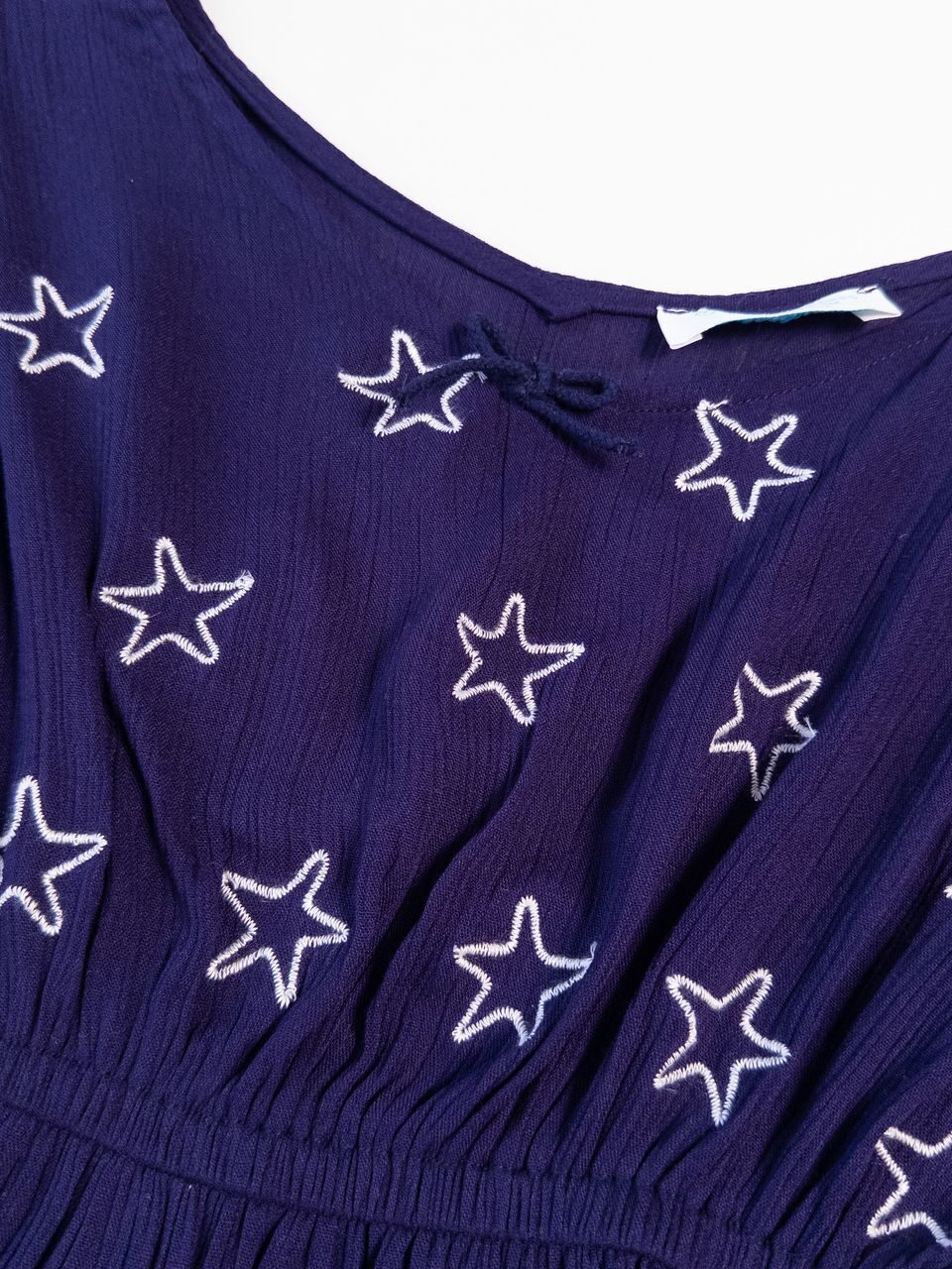 Платье-туника в поясе резинка цвет фиолетовый принт Звезды на рост 104 см 3-4 года Primark