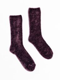Носки плюшевые цвет фиолетовый длина стопы 24-26 см размер обуви 39-42 H&M
