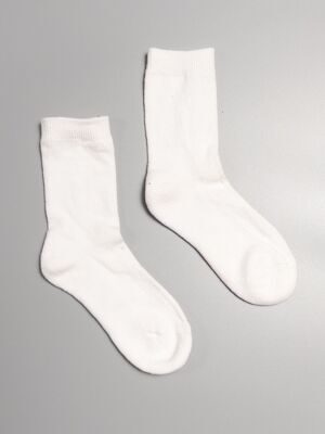 Носки хлопковые длинные с махровой стопой цвет белый длина стопы 18-20 см (размер обуви 29-31 ) Primark *требуется стирка одного носка