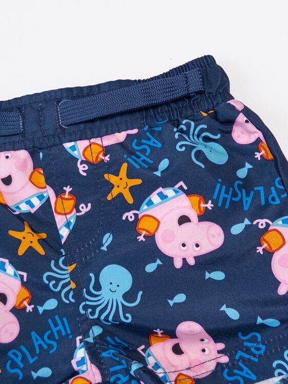 Шорты легкие синие принт Peppa Pig на рост 62 см Primark