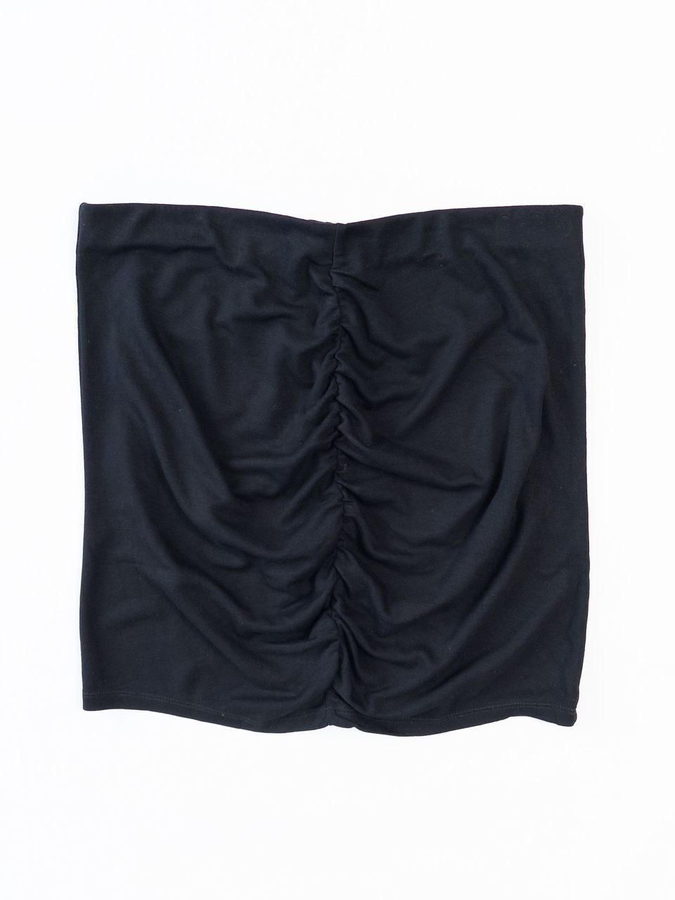Юбка с драпировкой в поясе резинка цвет черный размер EUR L (rus 46-48) H&M