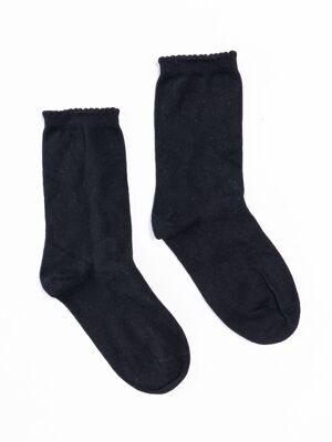 Носки хлопковые для девочки цвет черный длина стопы 16-18 см размер обуви 26-28 H&M