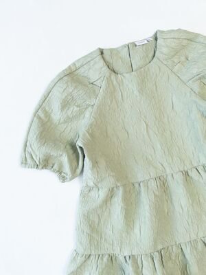 Платье из плотной ткани для девочки цвет фисташковый на рост 146 см Name it